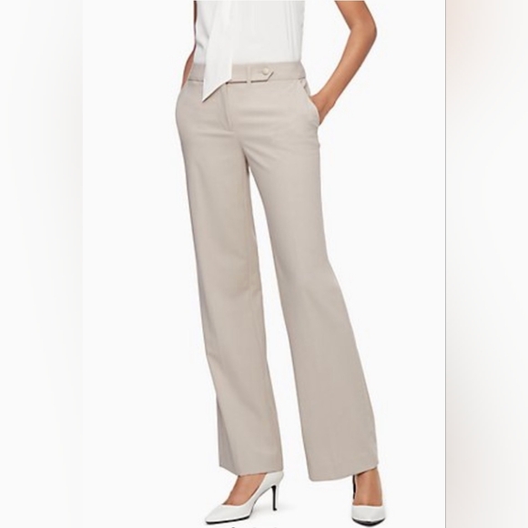 Calvin Klein Classic Fit Pants, size 4, white - Picture 1 of 8